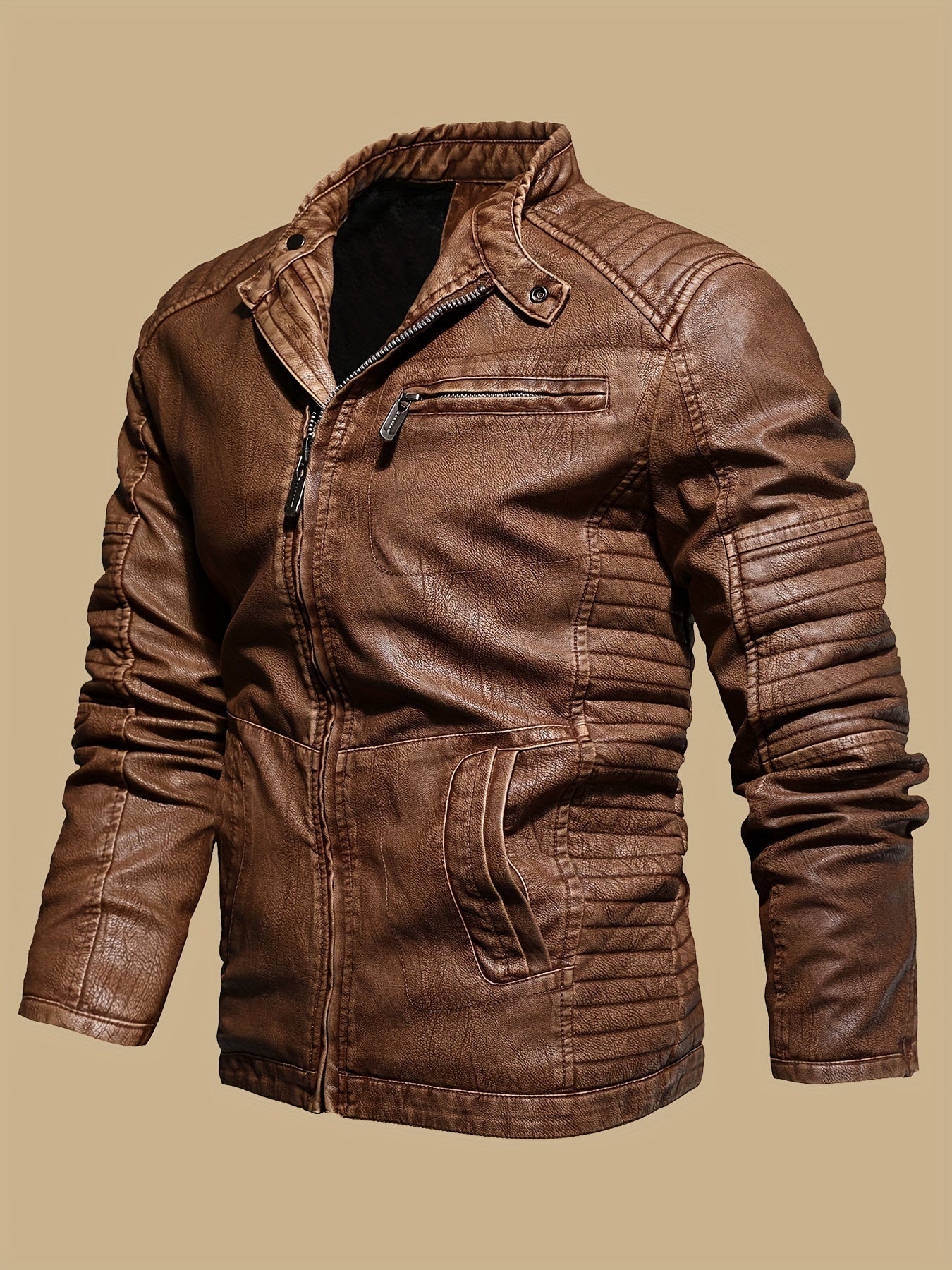 Men's Vintage Genuine Jacket - Classic Look, Modern Comfort