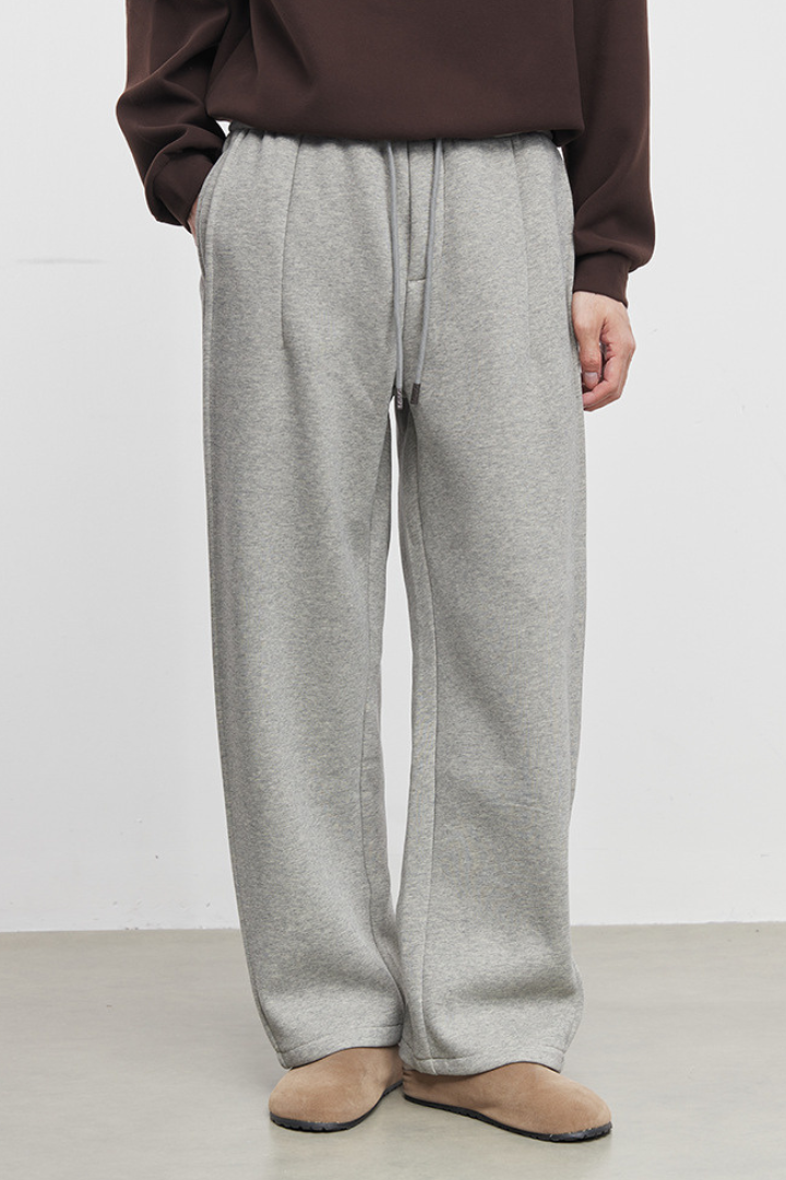 Core Organic Men Fleece Sweatpants - Ash Gray