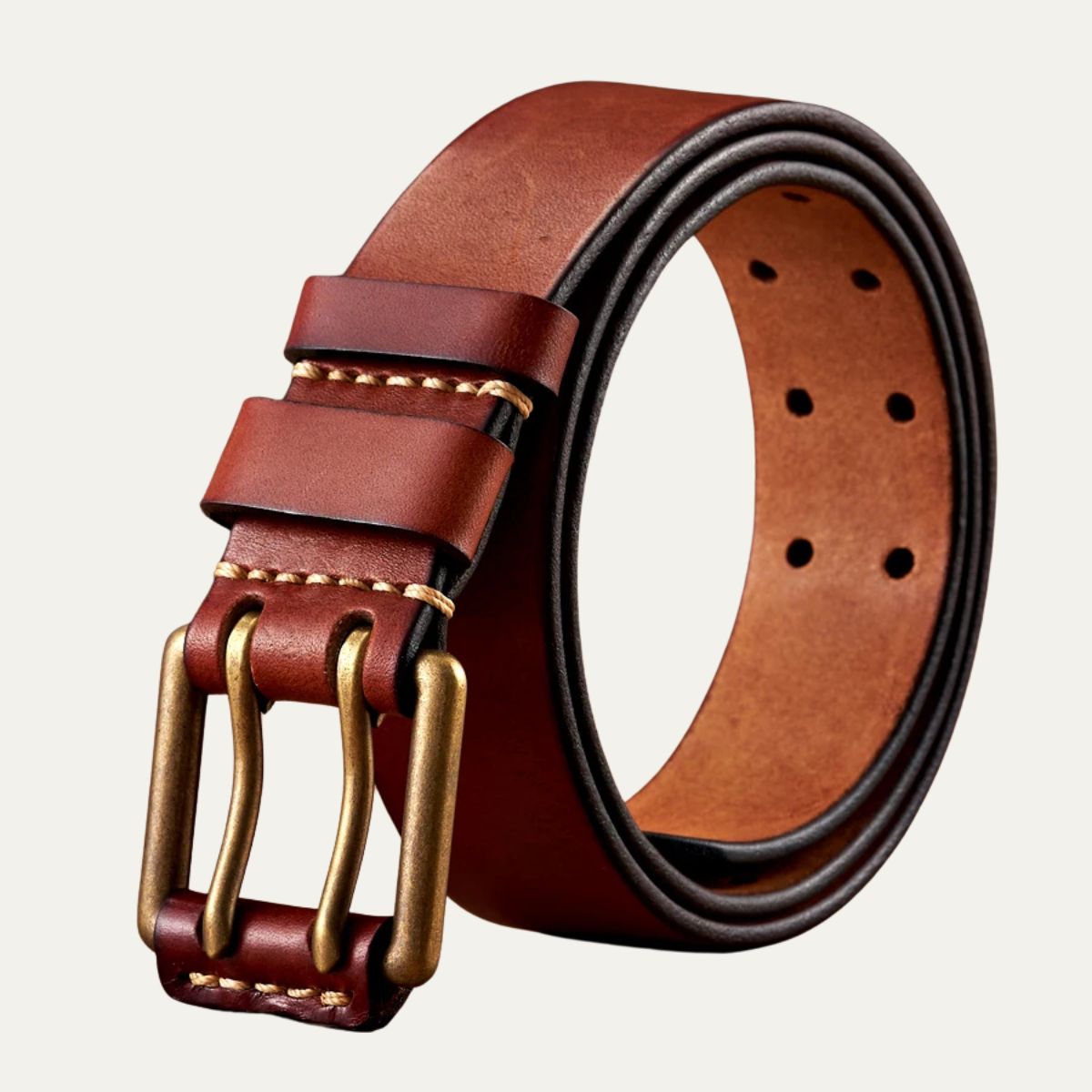 The Lancaster Belt - Double-Pin Vintage Genuine Design