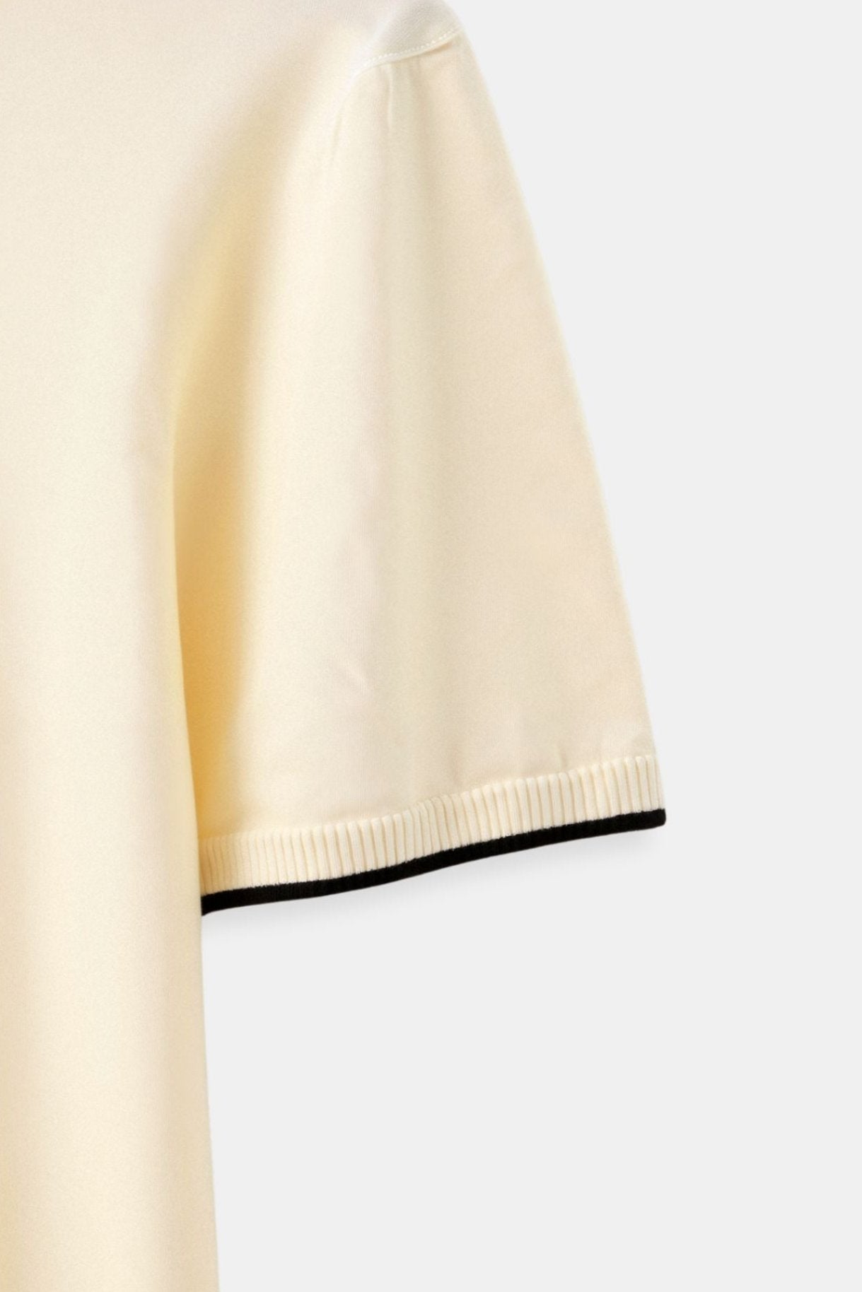 Old Money Contrast Tailored Fitted Elegant Summer Sleeveless Polo T-Shirt