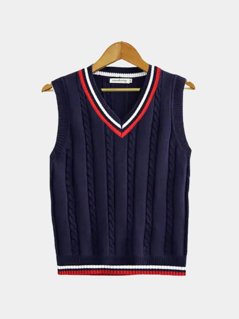 Old Money Signature Knit Vest - Classic Sleeveless Sweater Vest with Retro Style