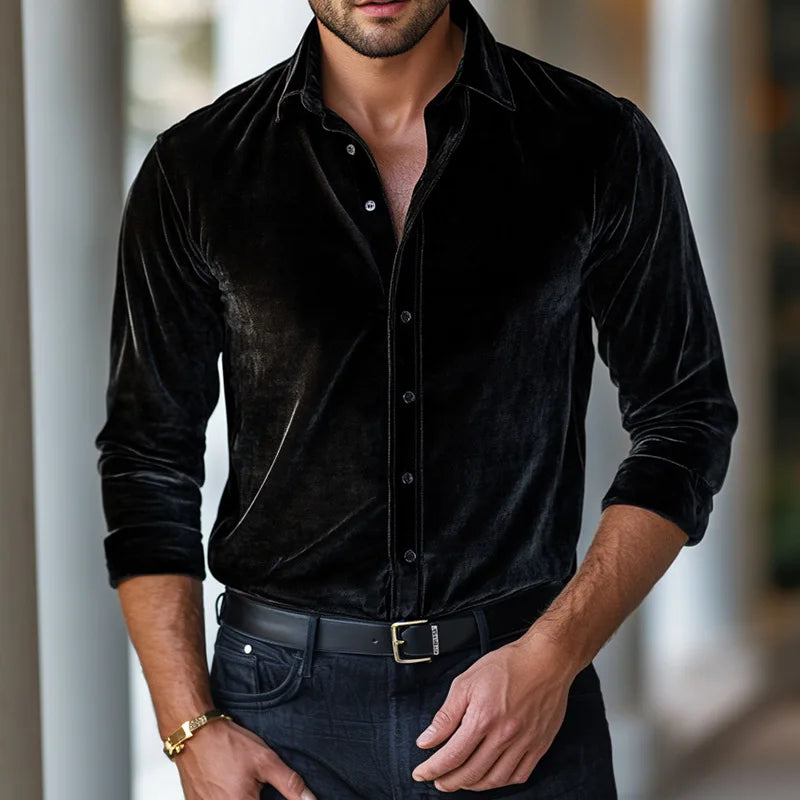 Vellano Men's Button-Up Shirt - Clean Heritage Design