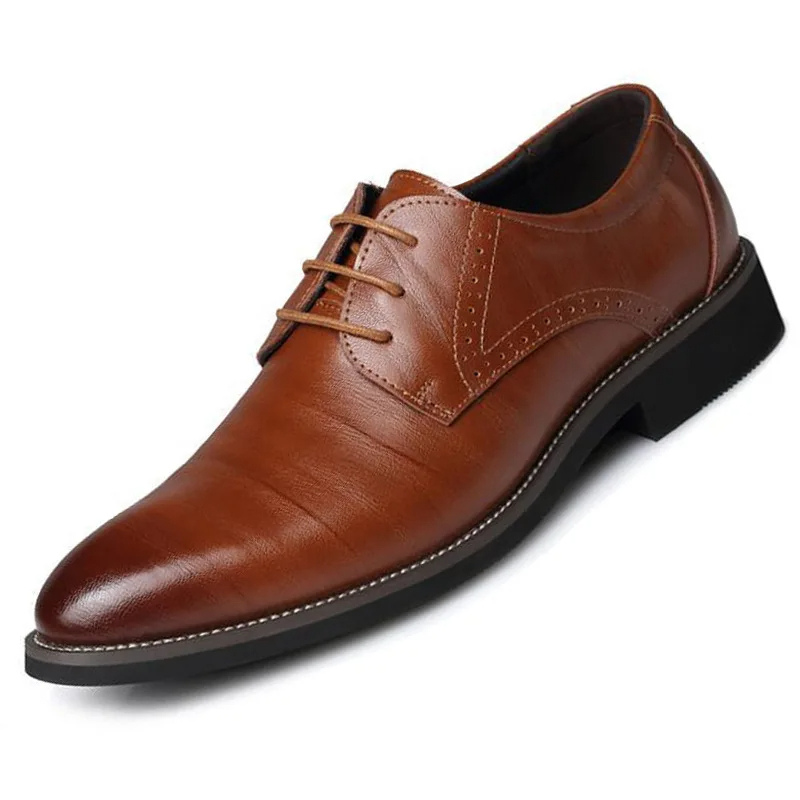 Men's Smart Vegan Genuine Oxford Shoes with Classic Lace-Up Closure | Eco-Friendly Materials for All Seasons