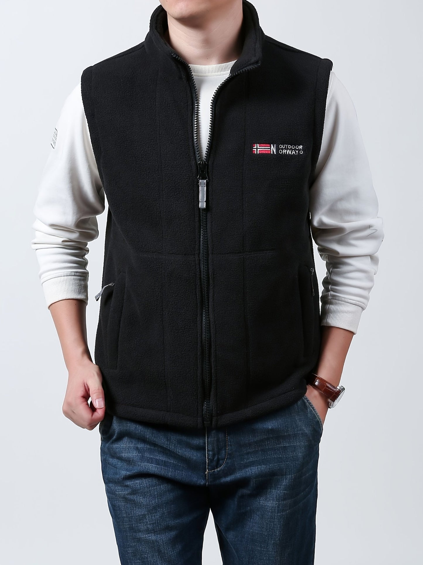 Men's Norway Fleece Bodywarmer Vest - Lightweight Insulated Edition