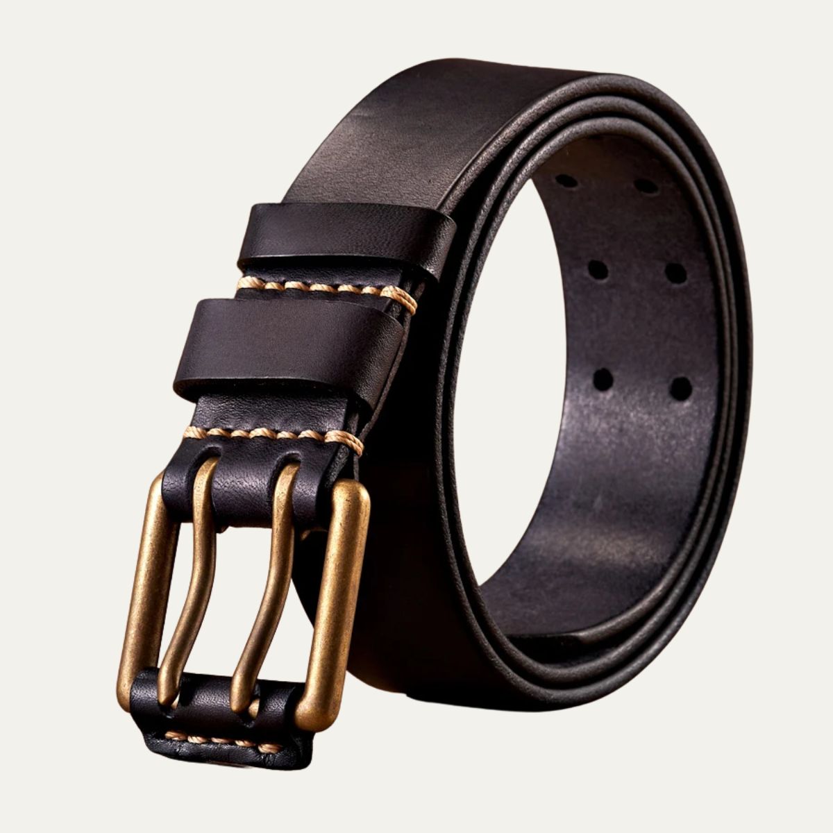 The Lancaster Belt - Double-Pin Vintage Genuine Design