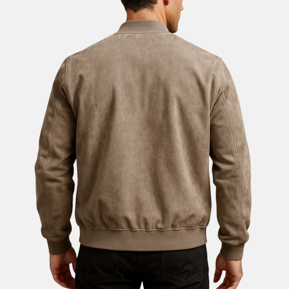 Michal Men's Heritage Suede Zip Urban Jacket