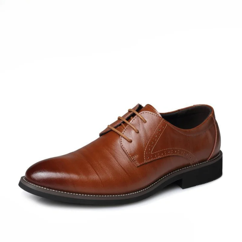 Men's Smart Vegan Genuine Oxford Shoes with Classic Lace-Up Closure | Eco-Friendly Materials for All Seasons