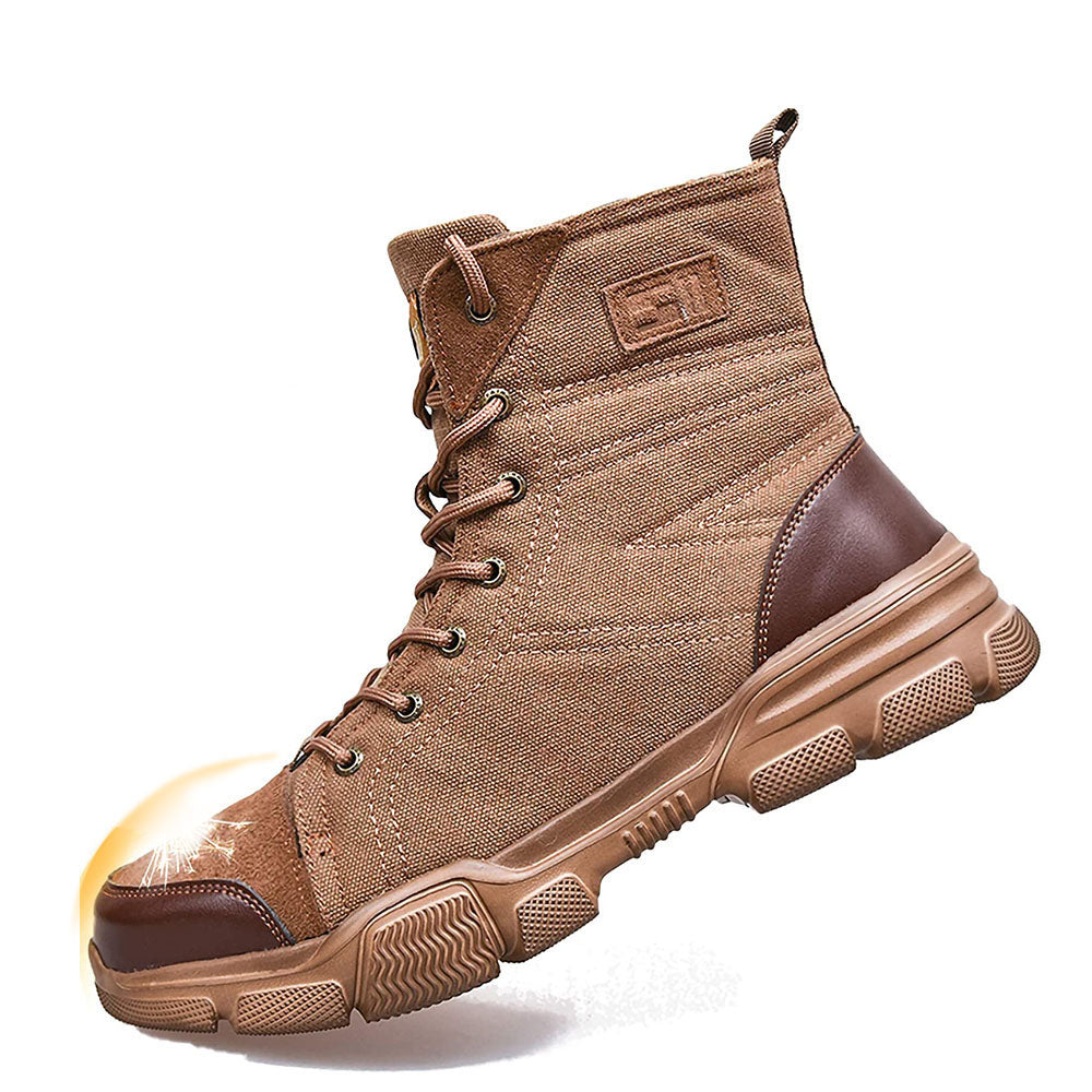 Men's Steel Toe Military Safety Boots - Durable Work & Tactical Footwear | Anti-Slip Edition