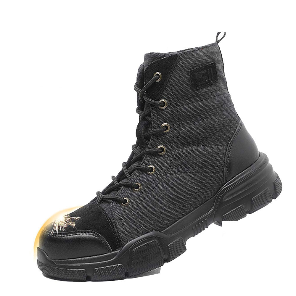 Men's Steel Toe Military Safety Boots - Durable Work & Tactical Footwear | Anti-Slip Edition