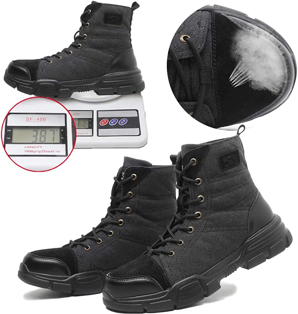 Men's Steel Toe Military Safety Boots - Durable Work & Tactical Footwear | Anti-Slip Edition