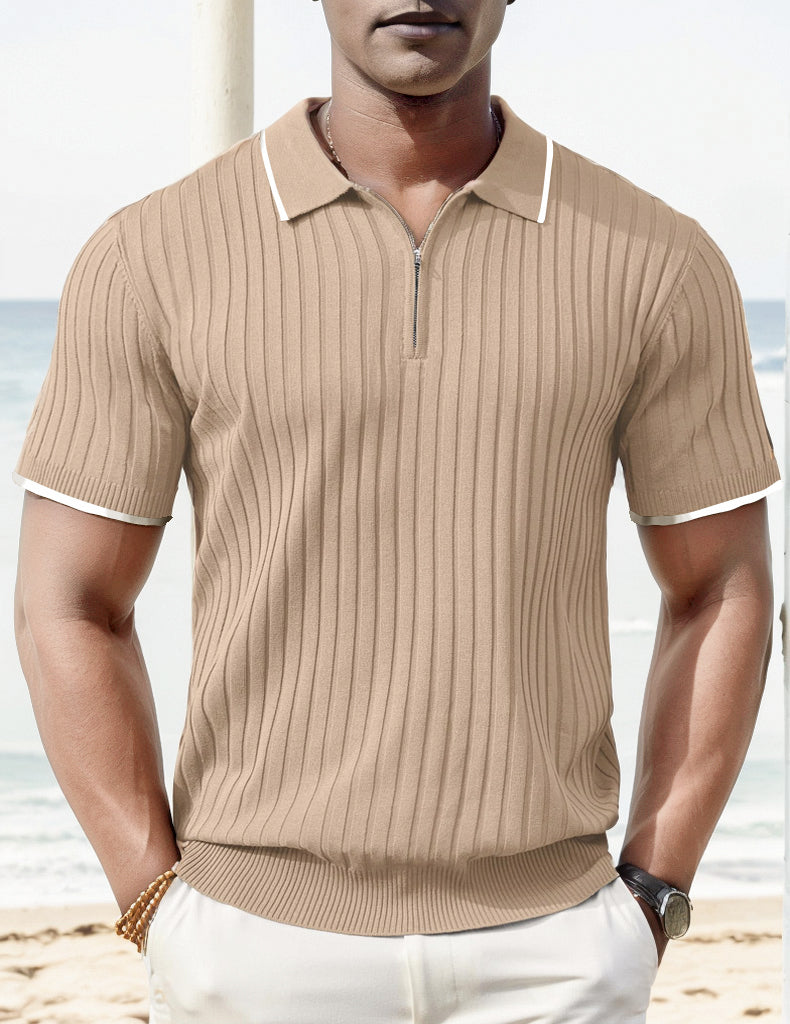 Aule Rib Knit Polo Edition