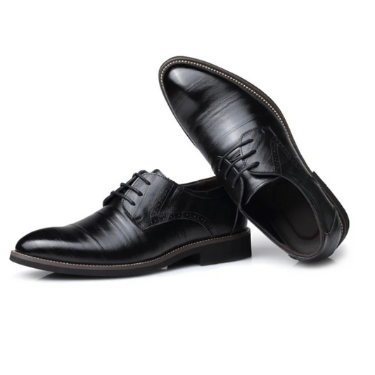 Men's Smart Vegan Genuine Oxford Shoes with Classic Lace-Up Closure | Eco-Friendly Materials for All Seasons