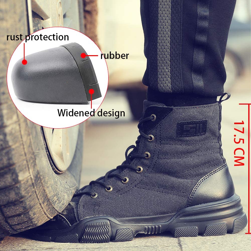 Men's Steel Toe Military Safety Boots - Durable Work & Tactical Footwear | Anti-Slip Edition