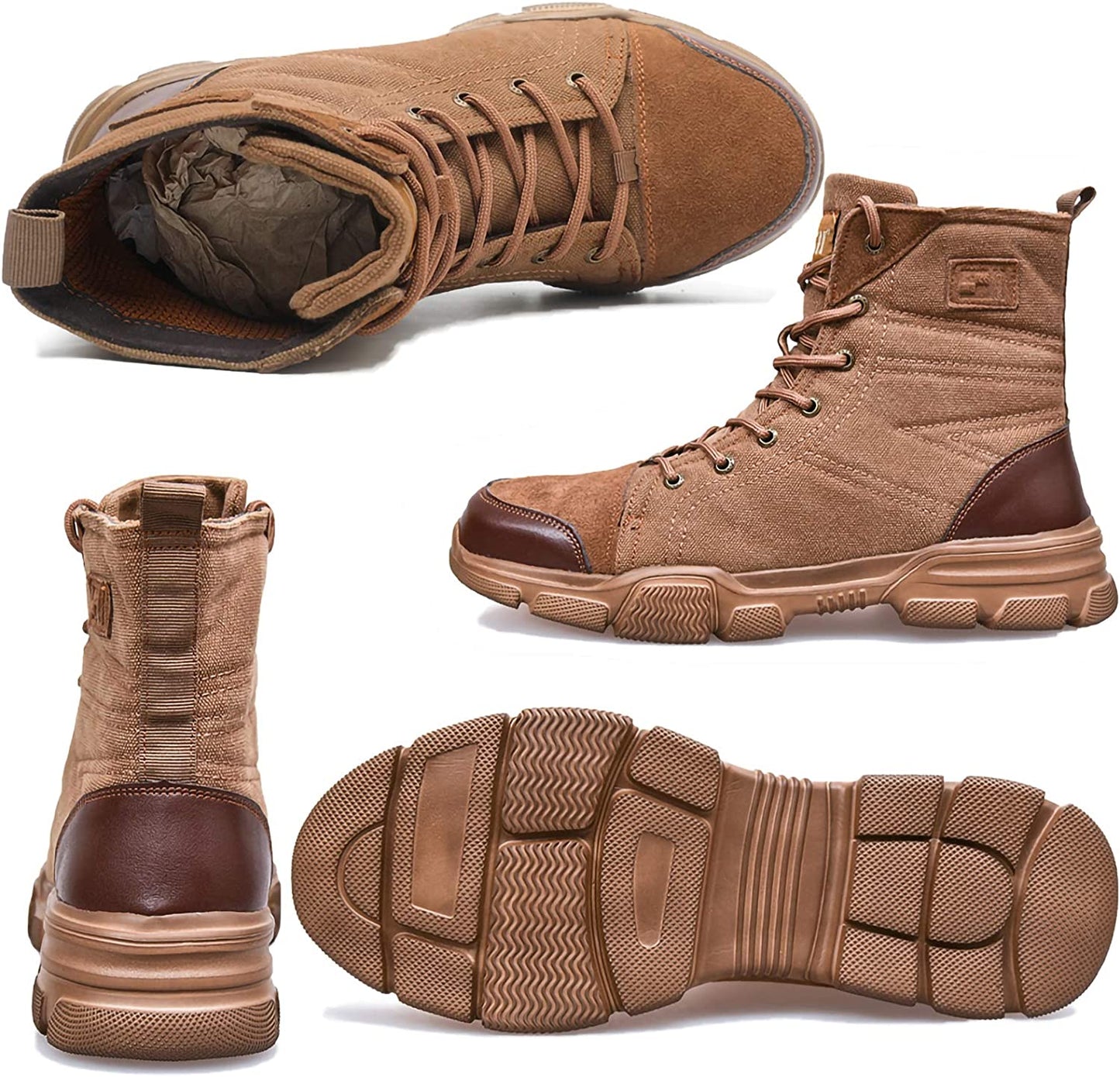 Men's Steel Toe Military Safety Boots - Durable Work & Tactical Footwear | Anti-Slip Edition