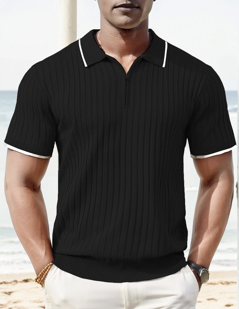 Aule Rib Knit Polo Edition