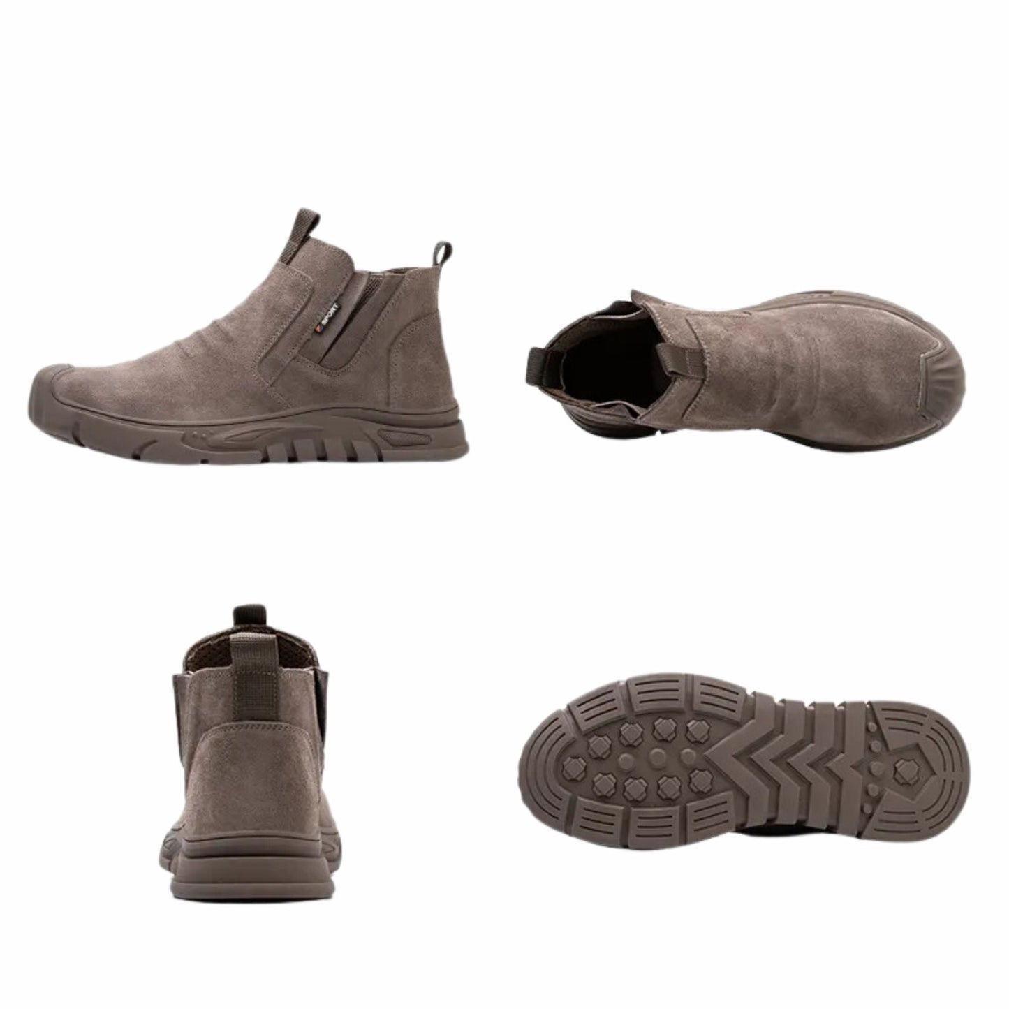 Men's Steel Toe Work Boots - Durable Safety Boots with Slip-Resistant Edition