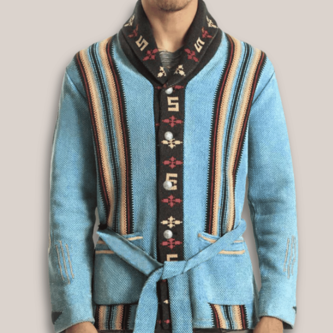 Rustler Men's Heritage Merino Cardigan - Classic Button-Up Knit