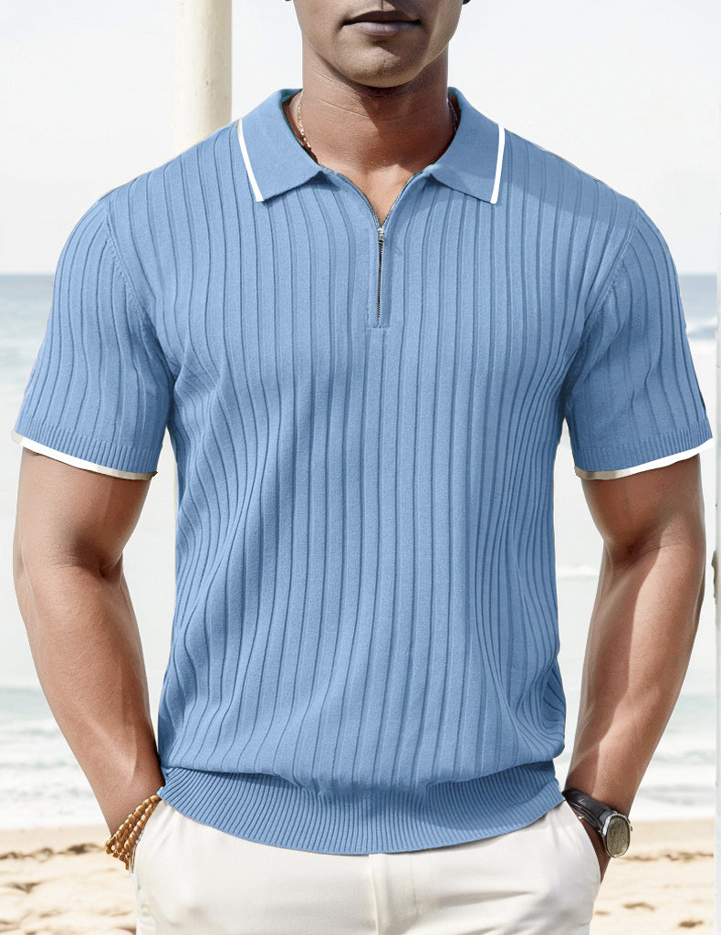 Aule Rib Knit Polo Edition