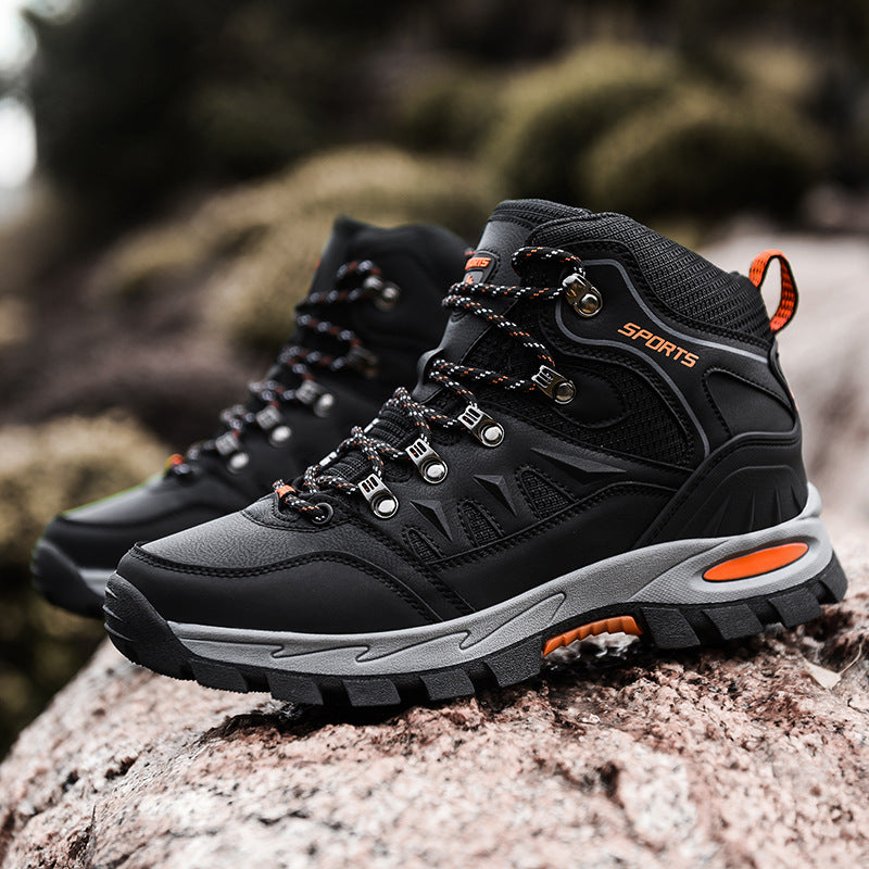 Men's Mid Height Waterproof Work Boots - Durable Safety Edition