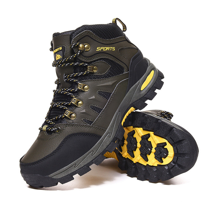 Men's Mid Height Waterproof Work Boots - Durable Safety Edition
