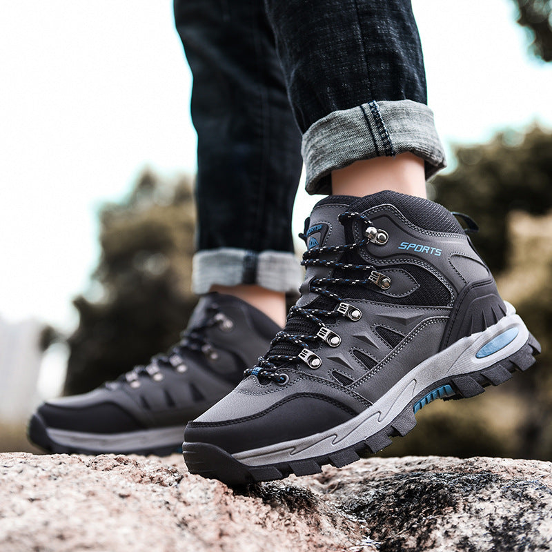 Men's Mid Height Waterproof Work Boots - Durable Safety Edition
