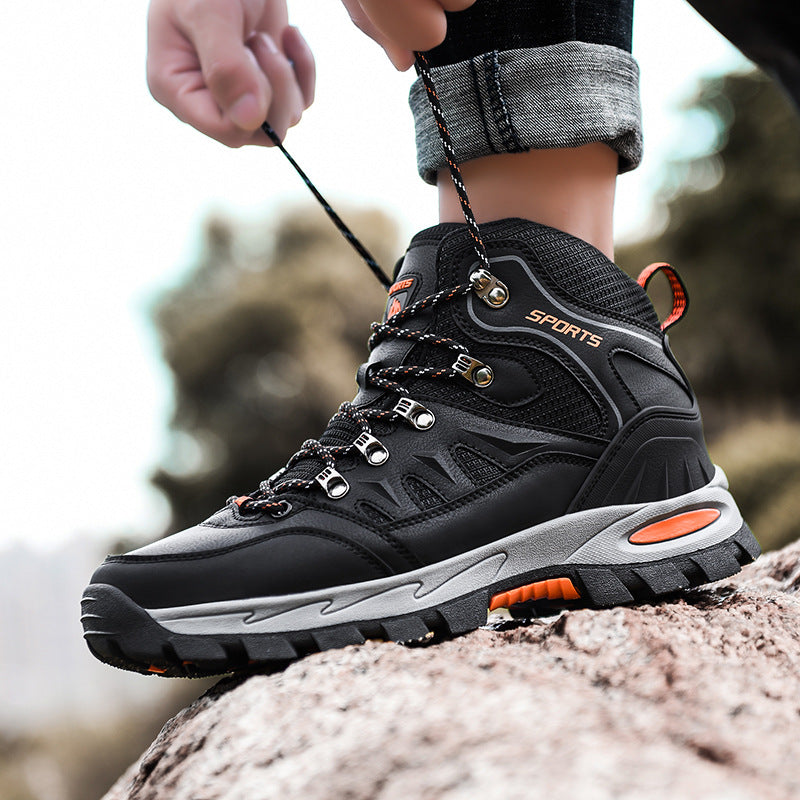 Men's Mid Height Waterproof Work Boots - Durable Safety Edition