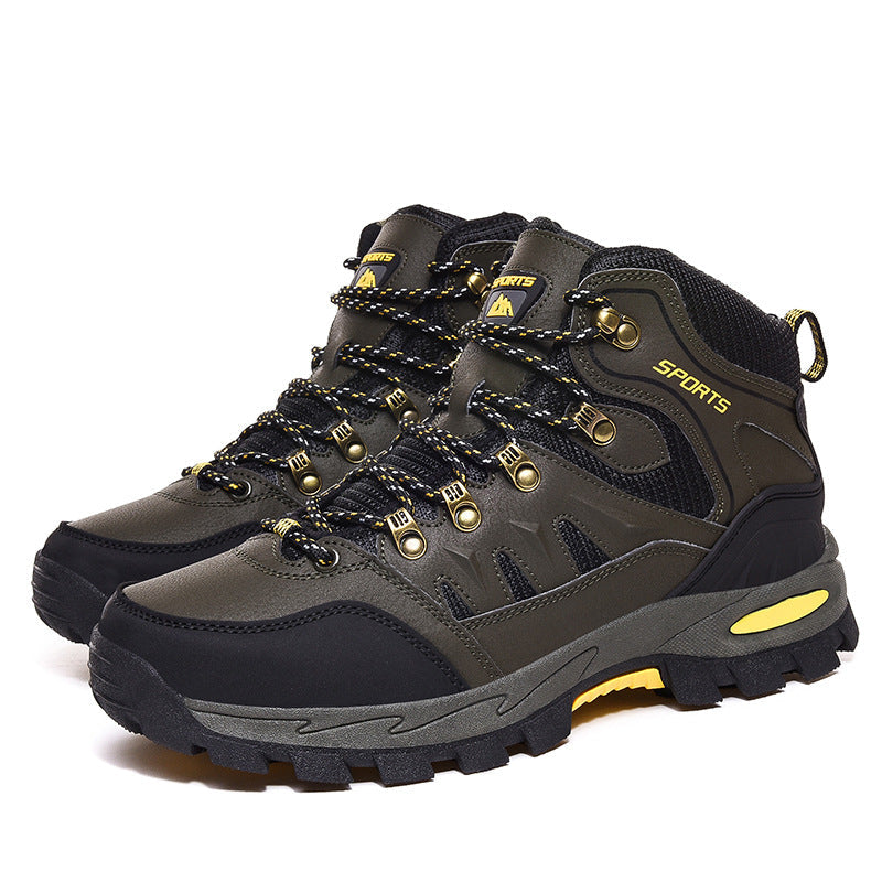 Men's Mid Height Waterproof Work Boots - Durable Safety Edition