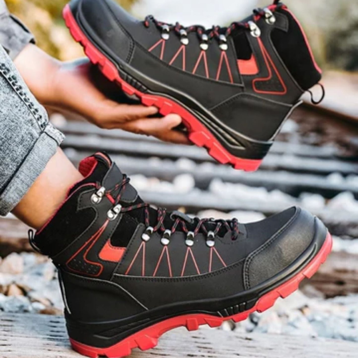 Tucson Waterproof Safety Boots - Men's Steel Toe Work Boots with Slip-Resistant Edition