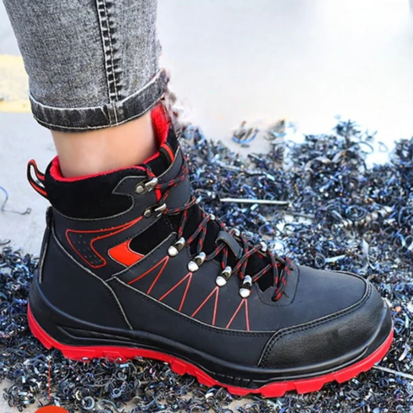 Tucson Waterproof Safety Boots - Men's Steel Toe Work Boots with Slip-Resistant Edition