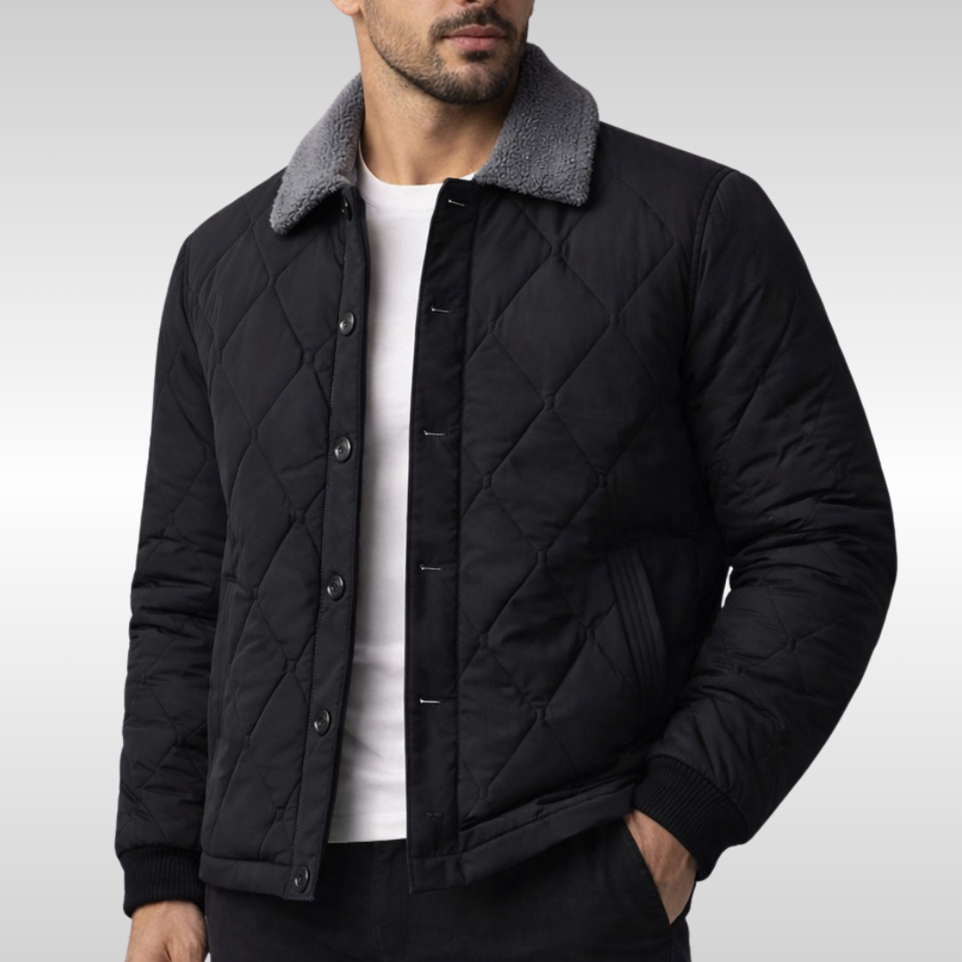Charles Men's Quilted Fleece Jacket - Warm & Edition