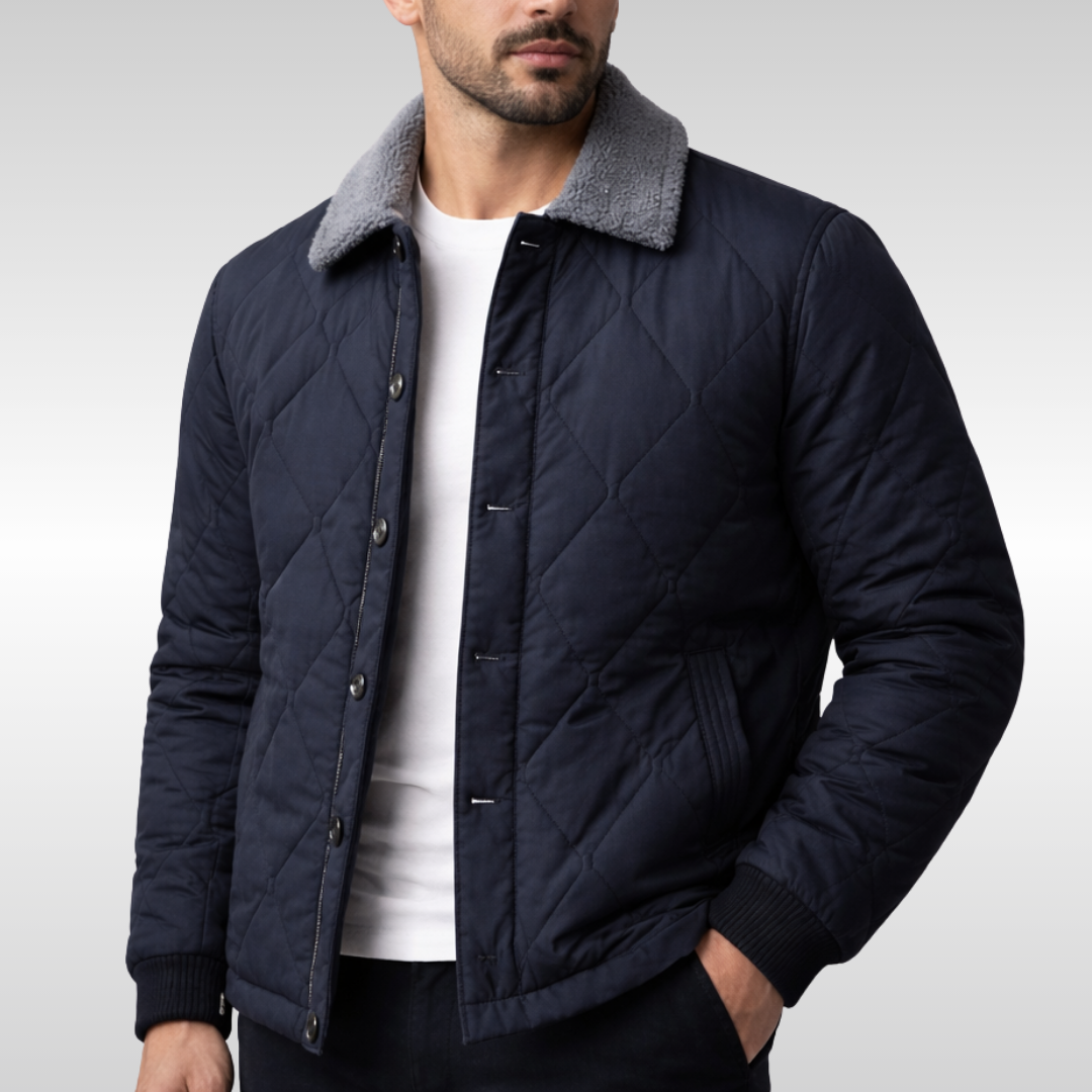 Charles Men's Quilted Fleece Jacket - Warm & Edition