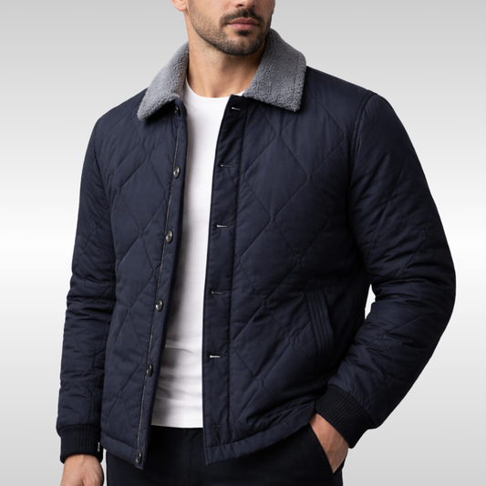 Charles Men's Quilted Fleece Jacket - Warm & Edition