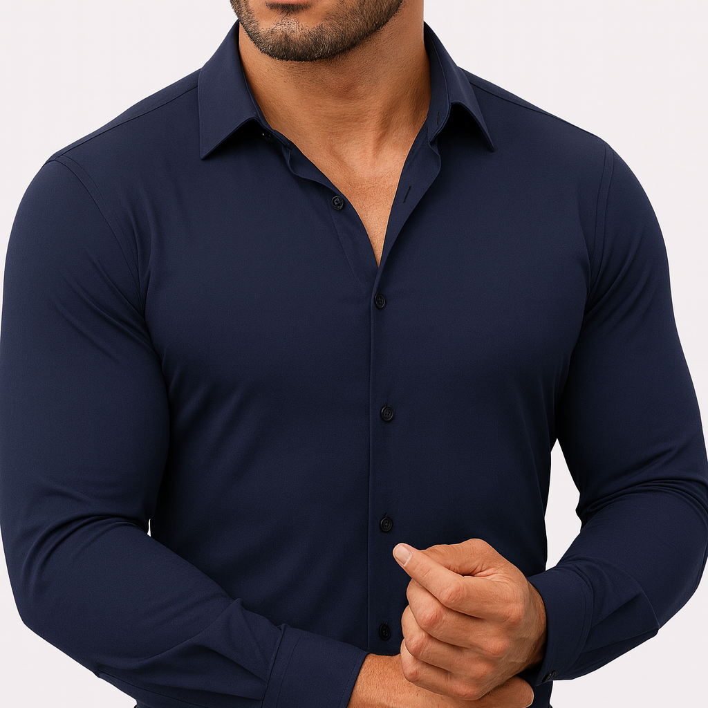 The Flex Dress Shirt - Men's Flexible Button-Up