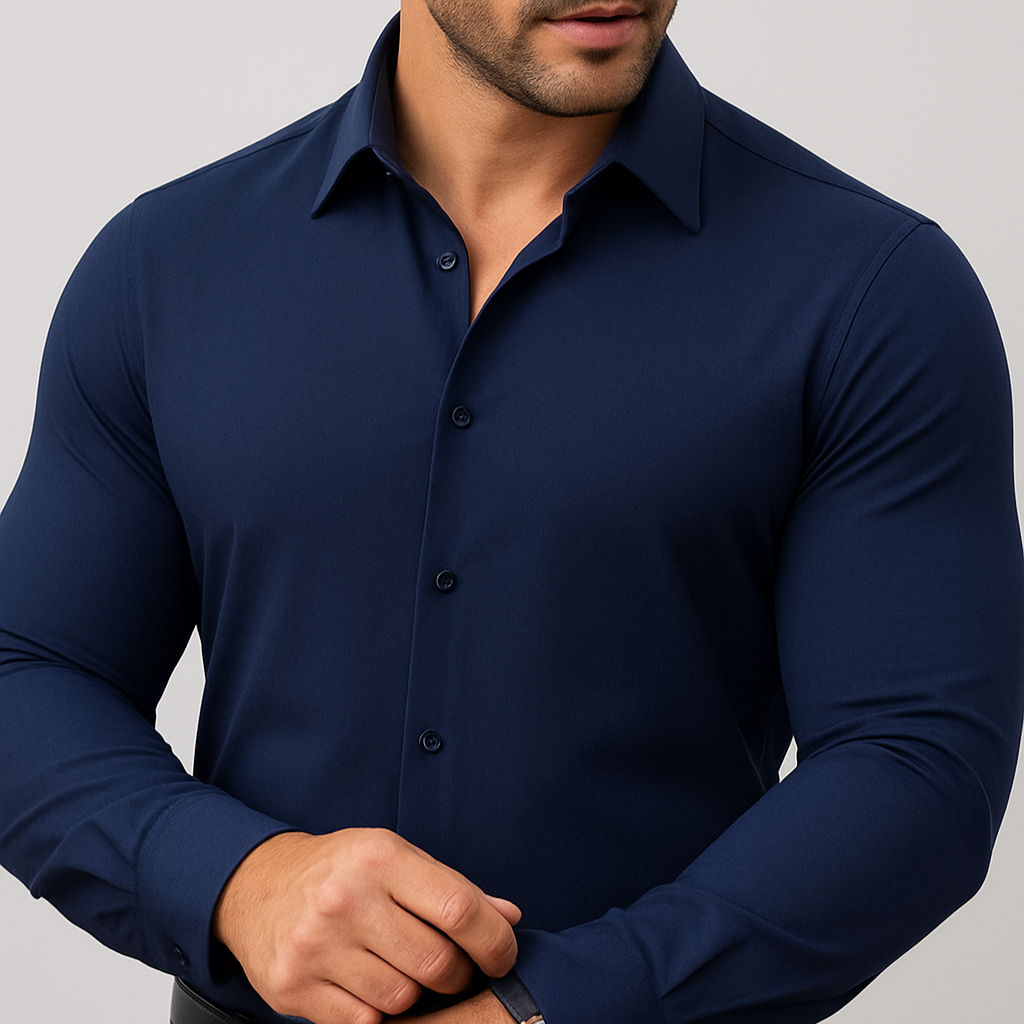 The Flex Dress Shirt - Men's Flexible Button-Up