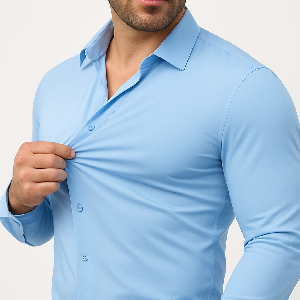 The Flex Dress Shirt - Men's Flexible Button-Up
