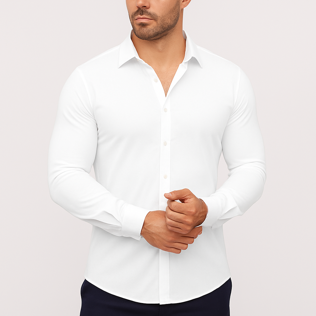 The Flex Dress Shirt - Men's Flexible Button-Up