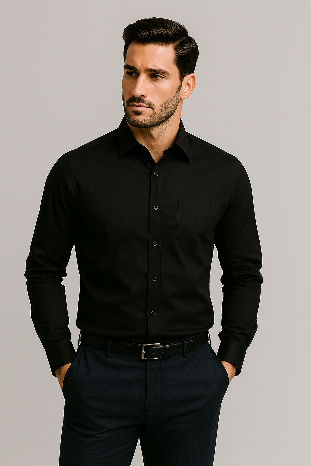Anti-Wrinkle Business Shirt - Wrinkle-Free, No-Iron, Comfortable Fit for Edition