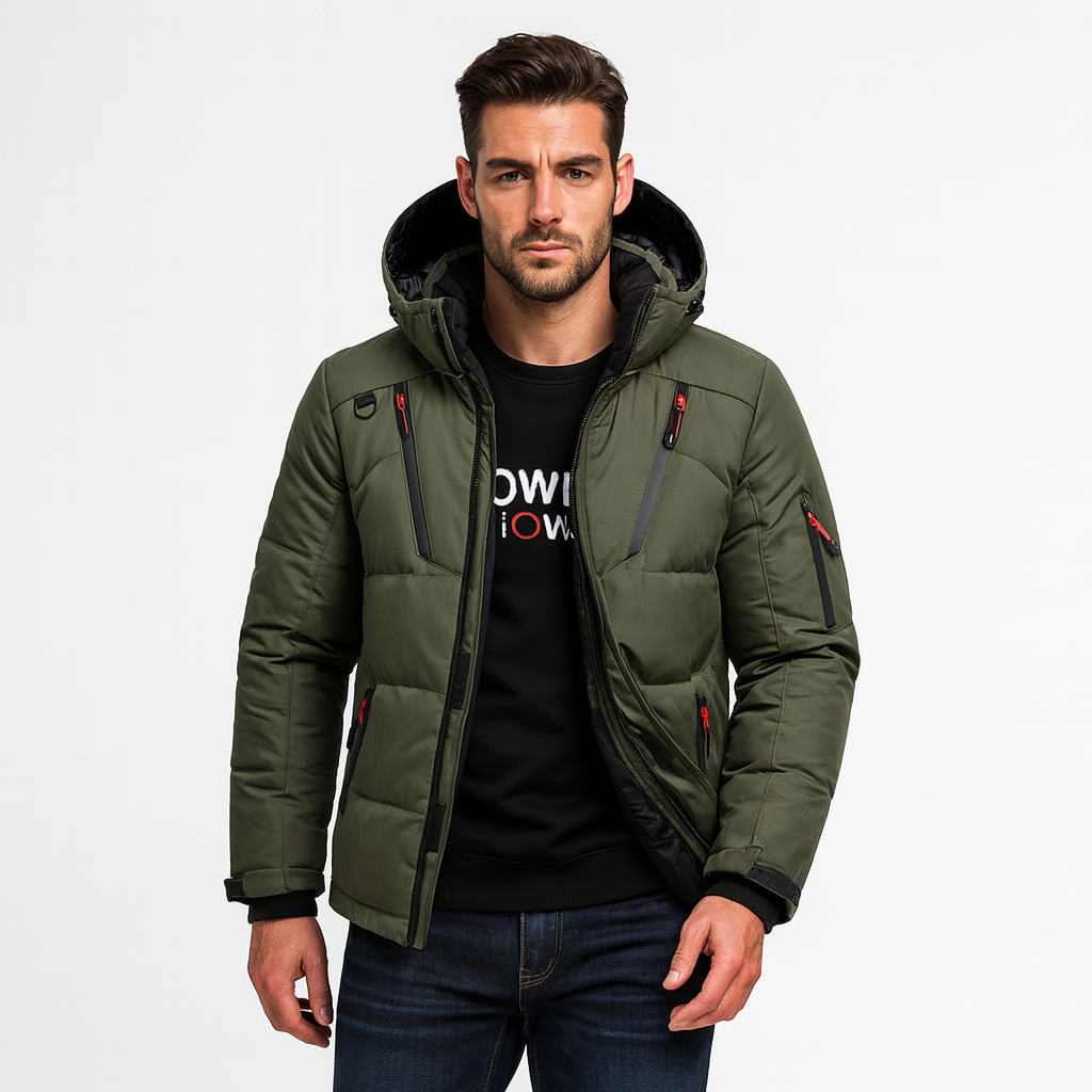 Nordfall Men's Parka Winter Jacket - Thick Fleece-Lined Waterproof & Windproof Edition