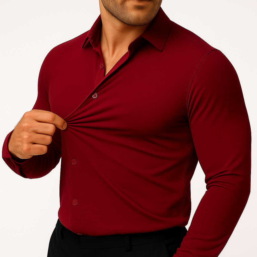 The Flex Dress Shirt - Men's Flexible Button-Up