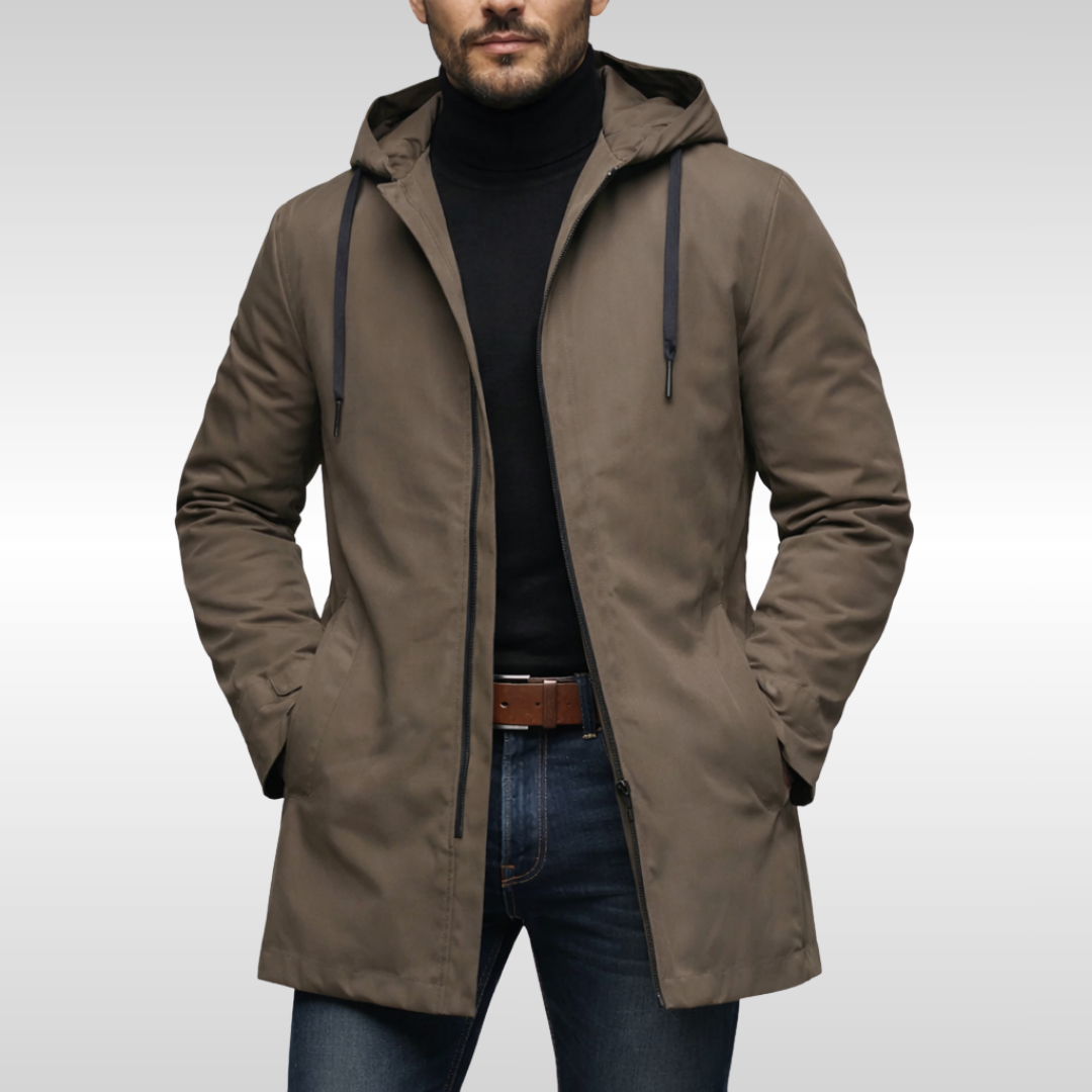 Cole Weatherproof long Coat | Men's Insulated Winter Edition