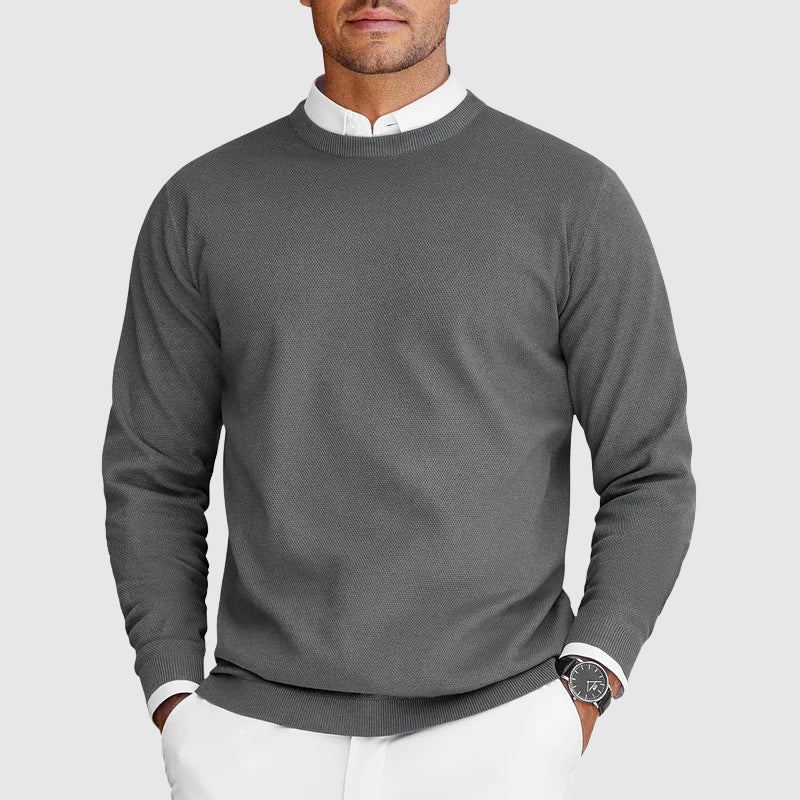 Men's Crewneck Sweater - Organic Blend Classic Design