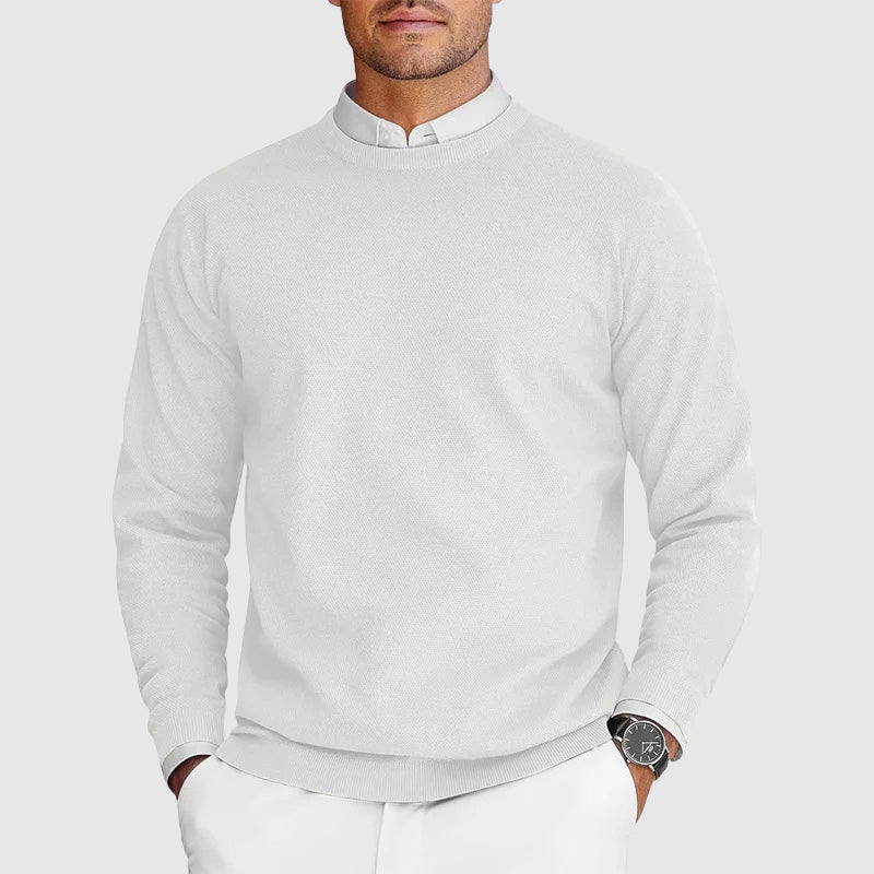 Men's Crewneck Sweater - Organic Blend Classic Design