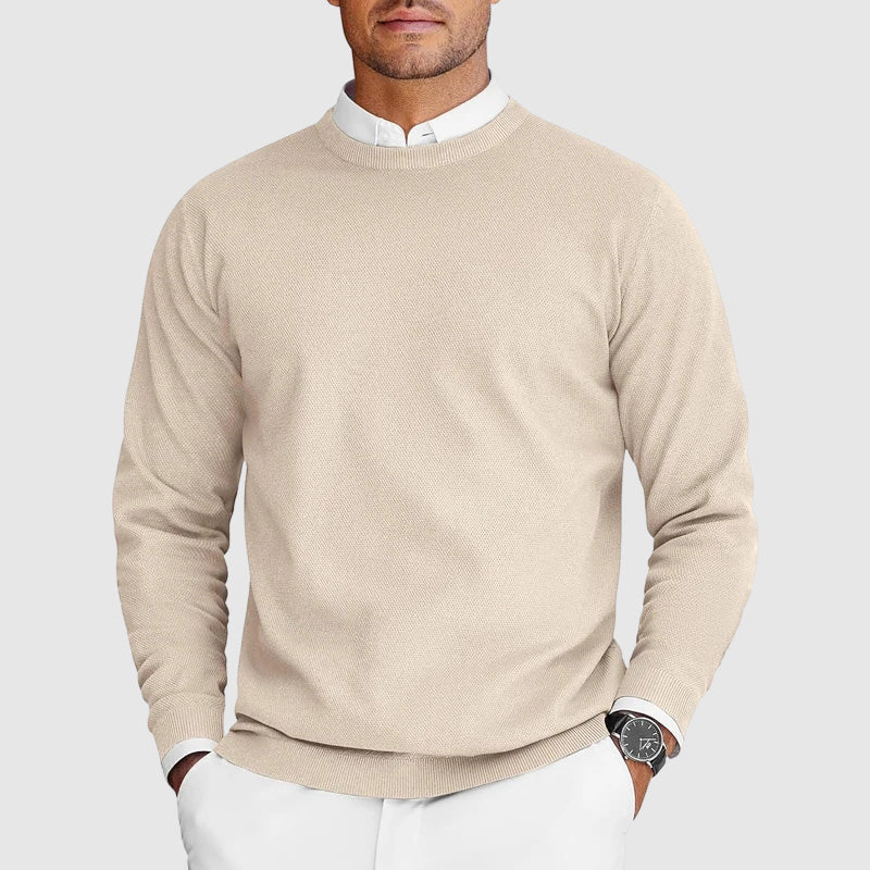 Men's Crewneck Sweater - Organic Blend Classic Design