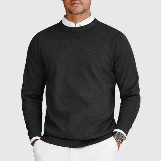Men's Crewneck Sweater - Organic Blend Classic Design