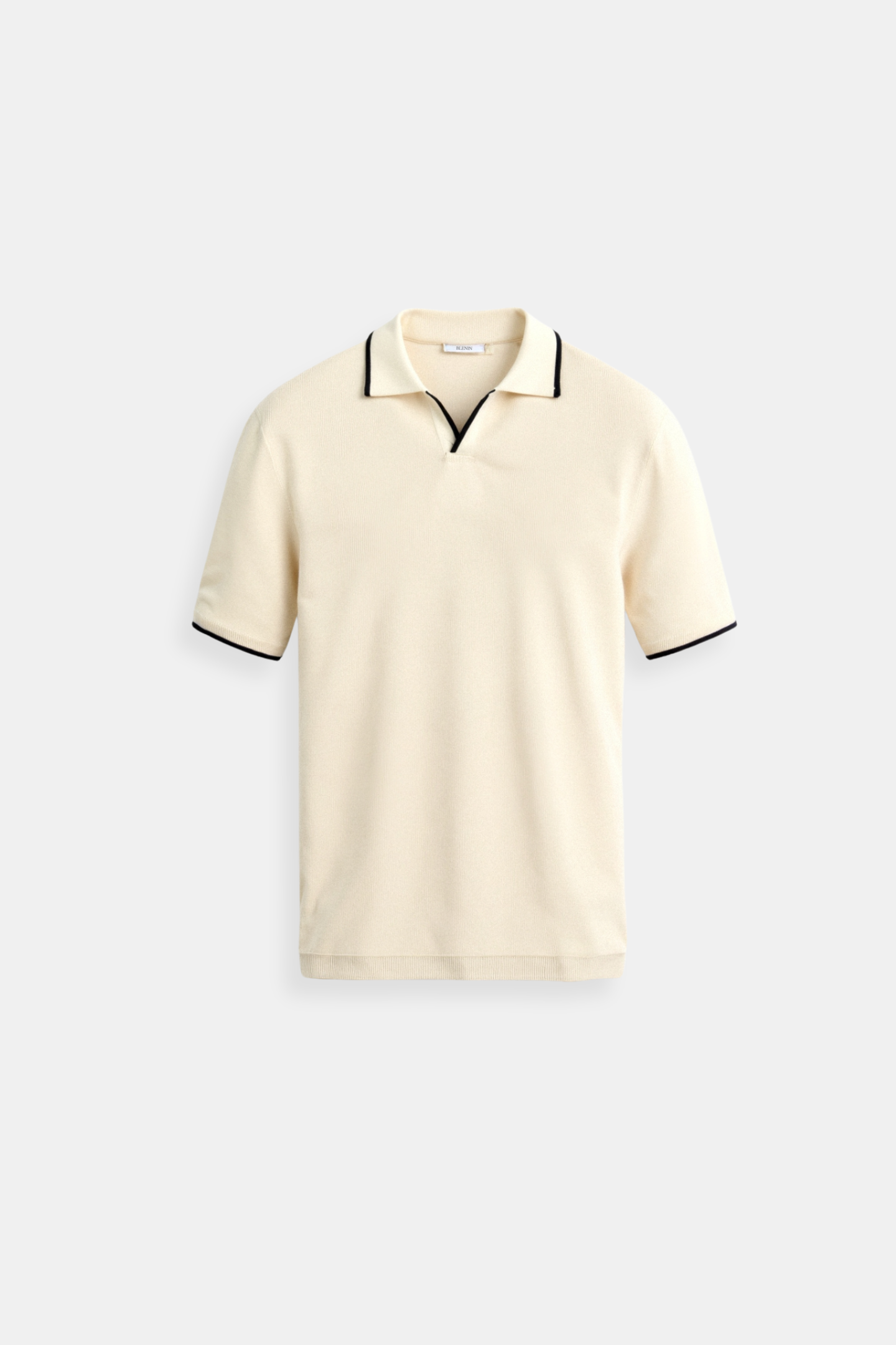 Old Money Contrast Tailored Fitted Elegant Summer Sleeveless Polo T-Shirt