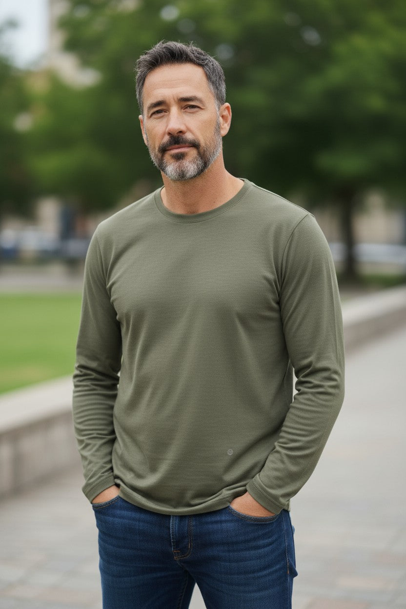 Men Superfine Merino T-shirt - Long Edition