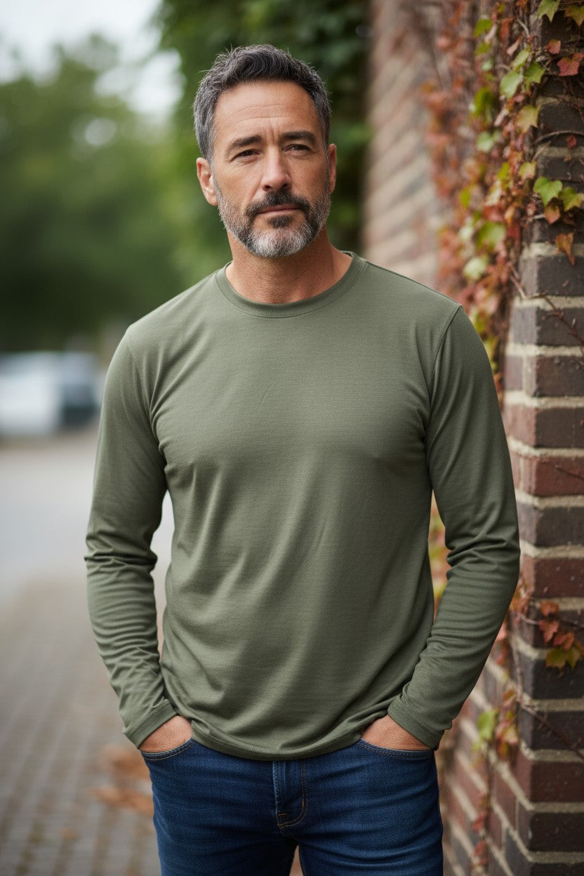 Men Superfine Merino T-shirt - Long Edition