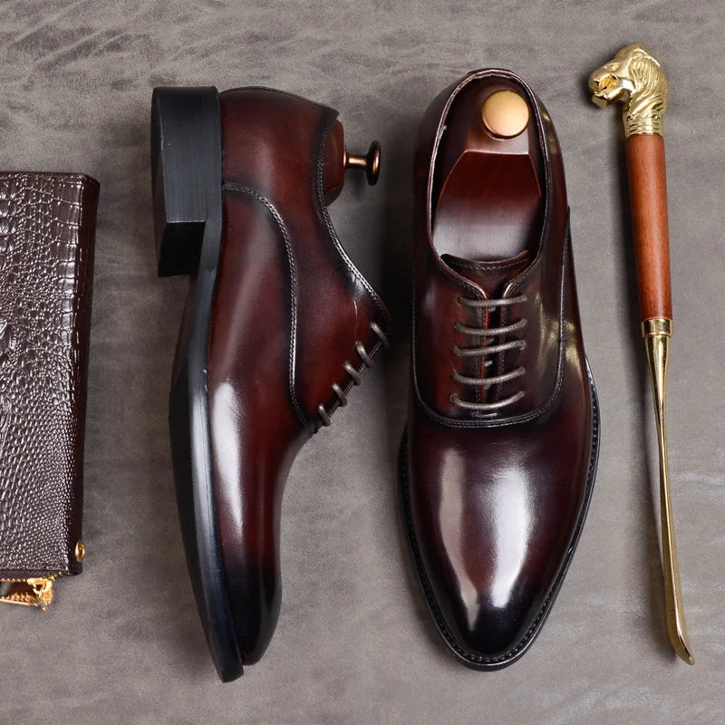 Orthopedic Genuine Oxford Dress Shoes - Timeless Style & All-Day Comfort