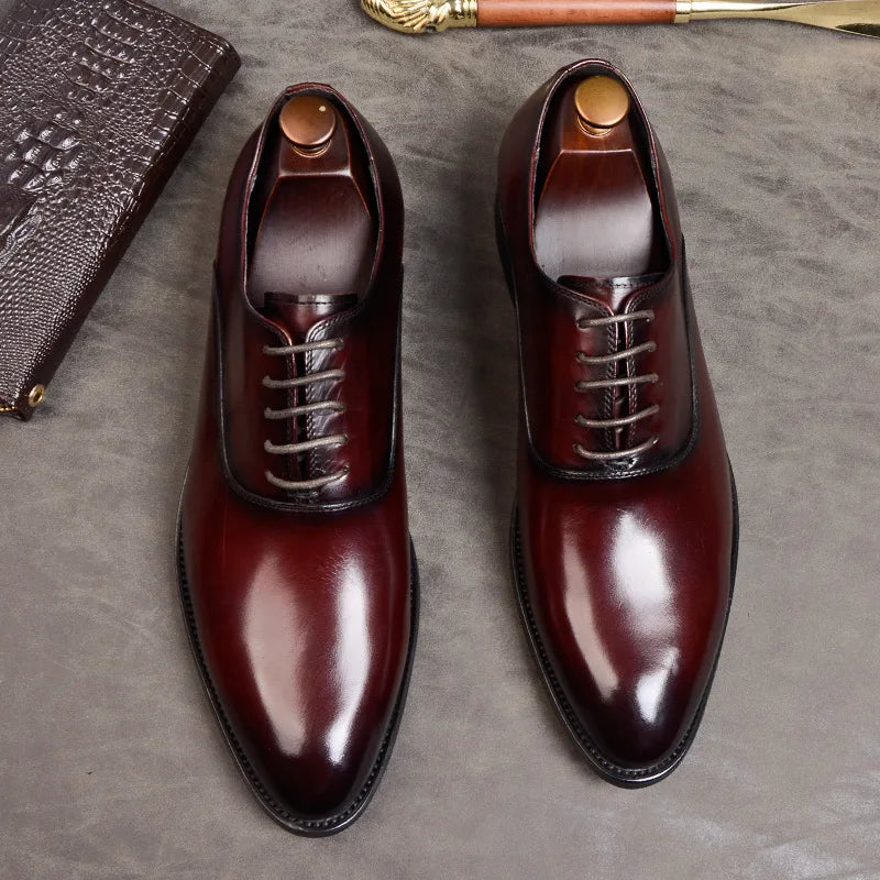Orthopedic Genuine Oxford Dress Shoes - Timeless Style & All-Day Comfort
