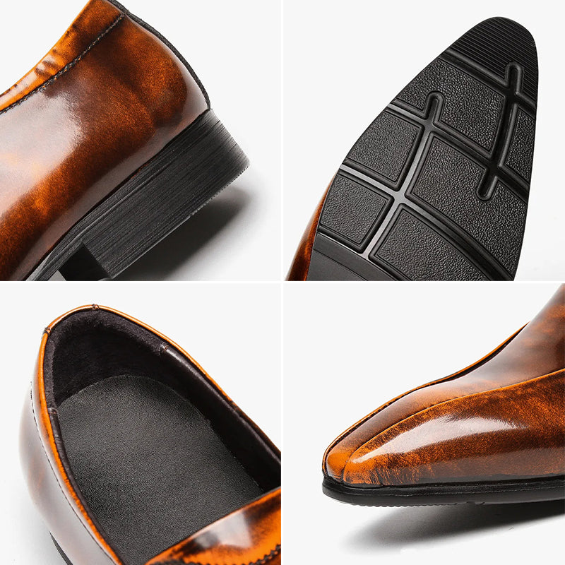 Pacino Italian Men Genuine Dress Shoes Support Sole